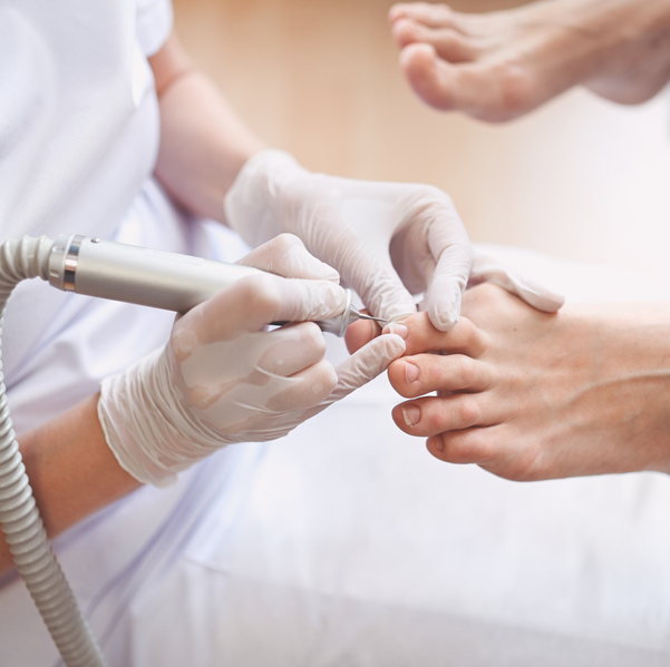 Hardware,Medical,Pedicure,With,Nail,File,Drill,Apparatus.,Patient,On Fußpflege Engstingen - fusspflege